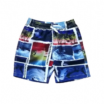 boys' beach shorts with AOP style No.: JB01316